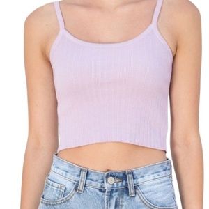 RARE brandy‎ melville purple rubbed tank top